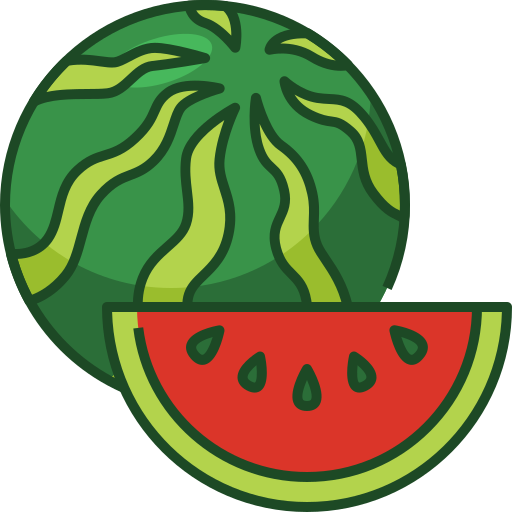 Watermelon Generic Outline Color icon