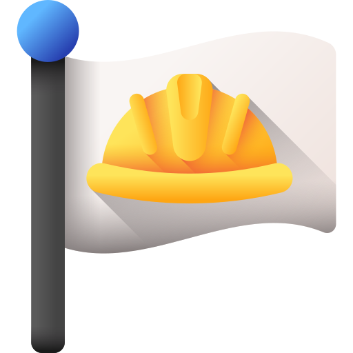 깃발 3D Color icon