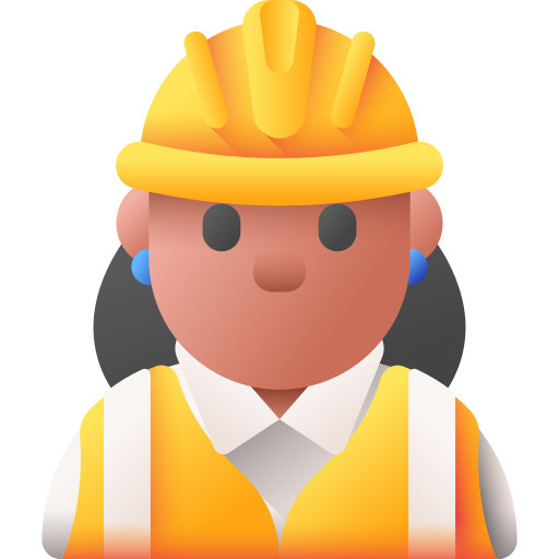 Worker 3D Color icon