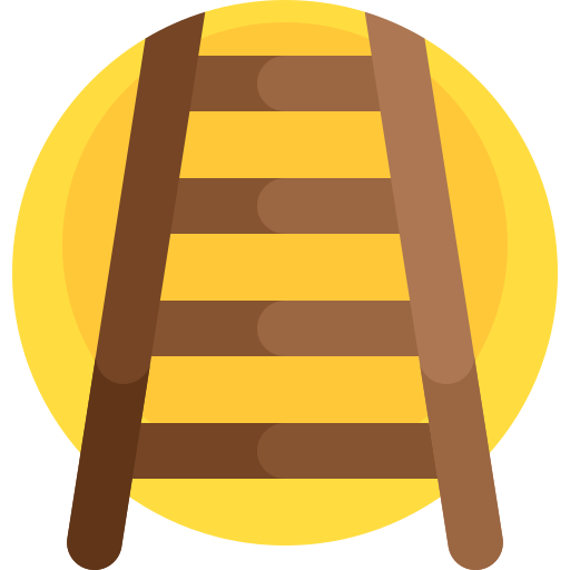 Ladder Detailed Flat Circular Flat icon