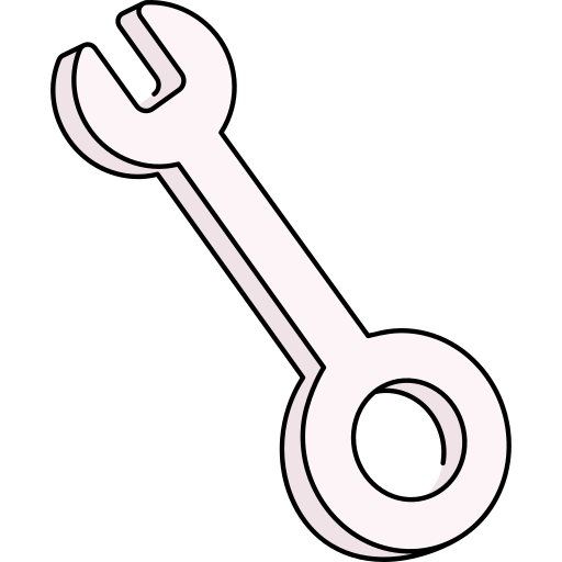 Wrench Generic Thin Outline Color icon