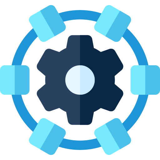 tecnología Basic Rounded Flat icono