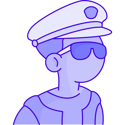 警察 Generic Outline Color icon