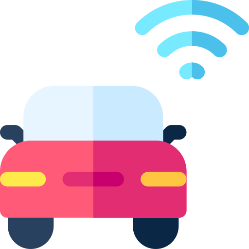 auto inteligente Basic Rounded Flat icono