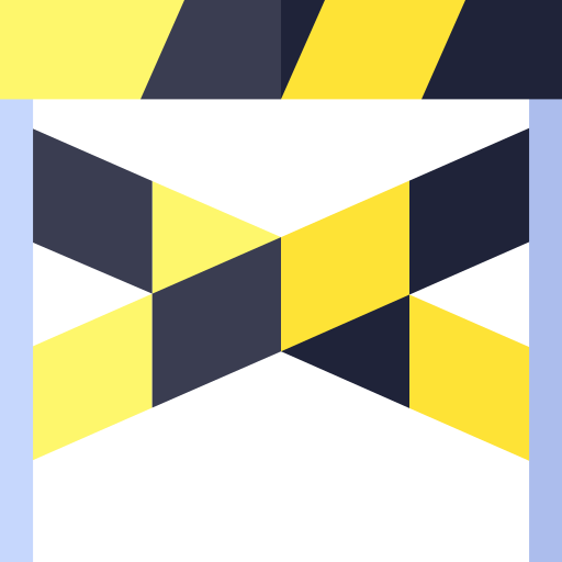 linea di polizia Basic Straight Flat icona