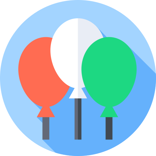 ballon Flat Circular Flat icon