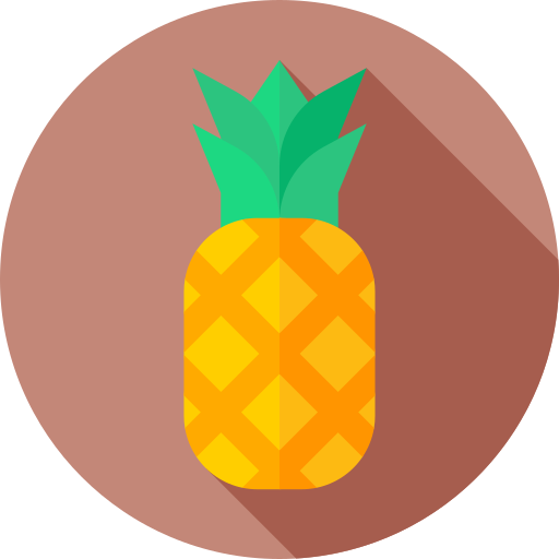 ananas Flat Circular Flat icon