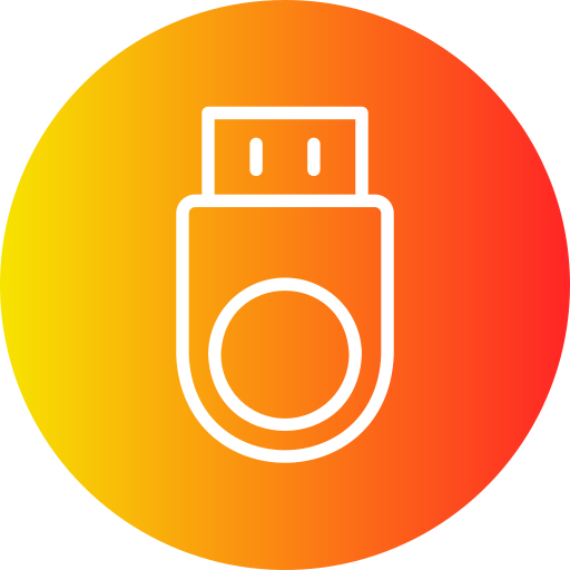 unidad flash Generic Flat Gradient icono