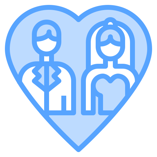 Жених и невеста Catkuro Blue иконка