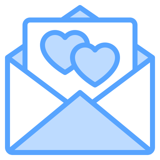 list miłosny Catkuro Blue ikona