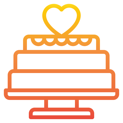 pastel de bodas Catkuro Gradient icono