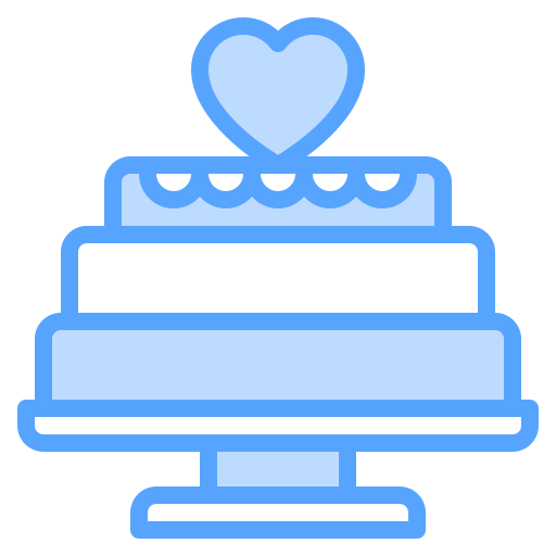gâteau de mariage Catkuro Blue Icône