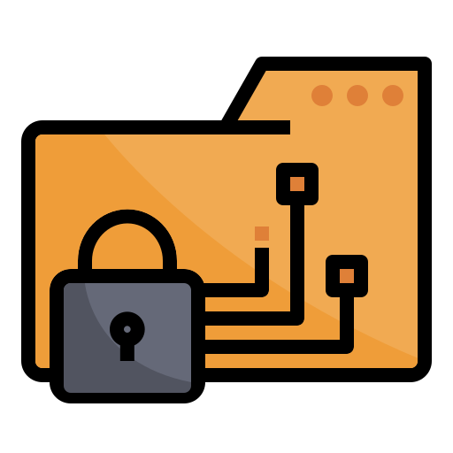 File security Generic Outline Color icon