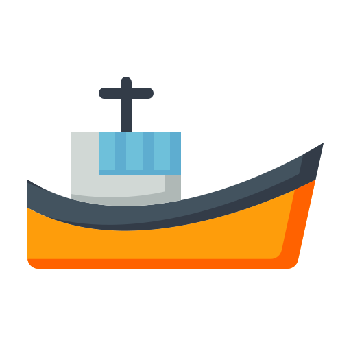 Рыболовная лодка Generic Flat иконка