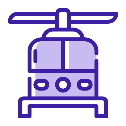 ヘリコプター Generic Color Omission icon