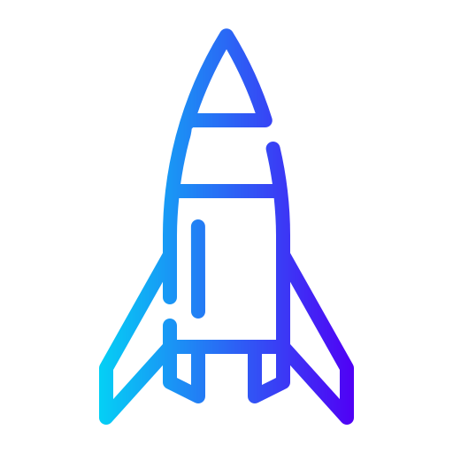 rakete Super Basic Rounded Gradient icon