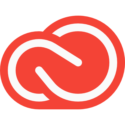 Creative cloud Pixel Perfect Flat icon