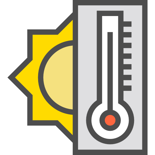 thermometer Vitaliy Gorbachev Lineal Color icoon