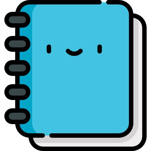 Notebook Kawaii Lineal color icon