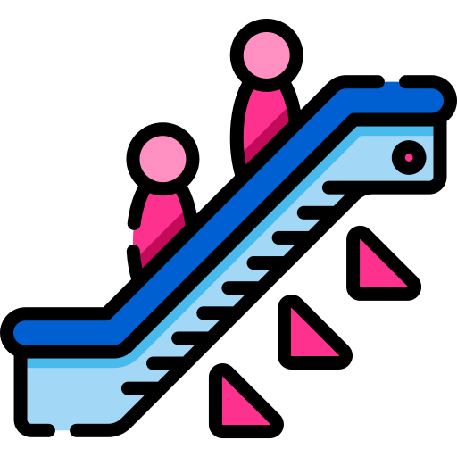 Escalator Special Lineal color icon