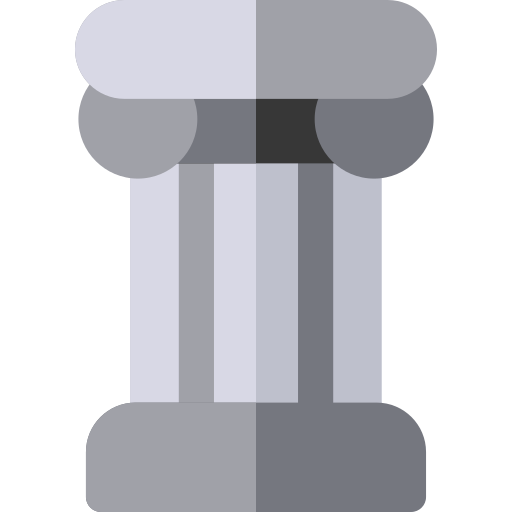 colonne Basic Rounded Flat Icône