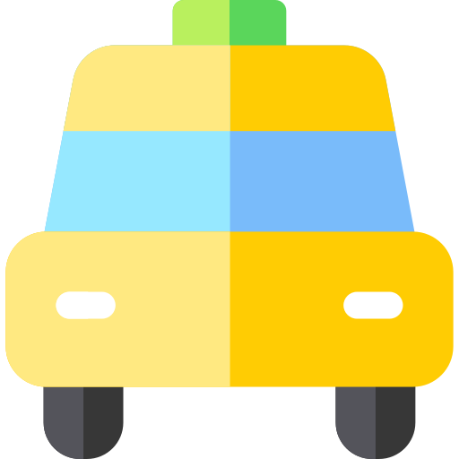 taxi Basic Rounded Flat icono