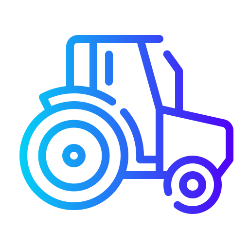 Tractor Super Basic Rounded Gradient icon