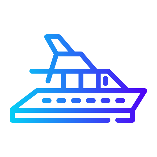 yacht Super Basic Rounded Gradient icon