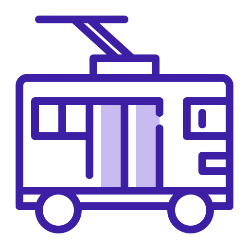 trolleybus Generic Color Omission icon