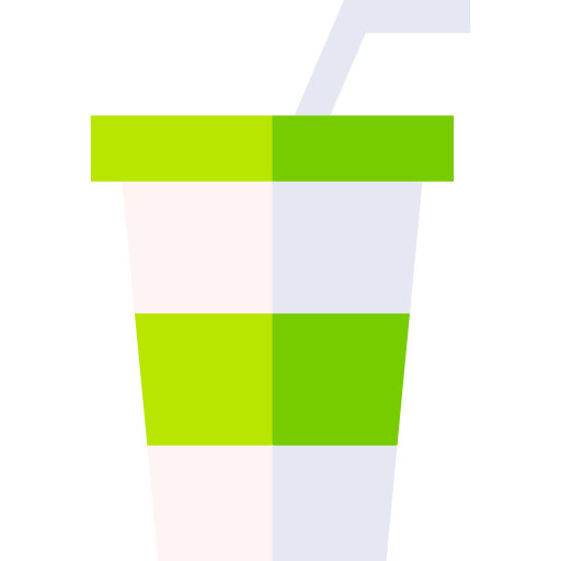 vaso de plástico Basic Straight Flat icono