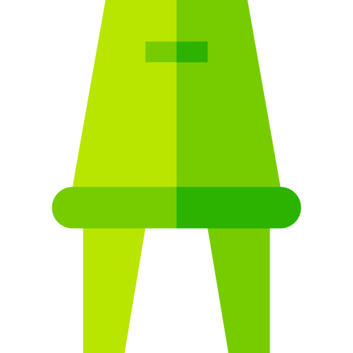 Chair Basic Straight Flat icon