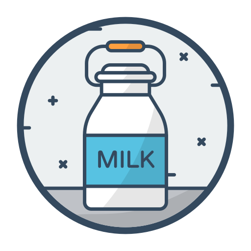 butelka mleka Generic Outline Color ikona