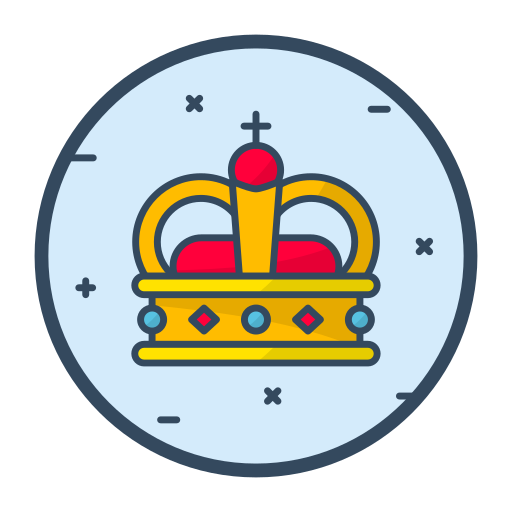 corona reale Generic Outline Color icona
