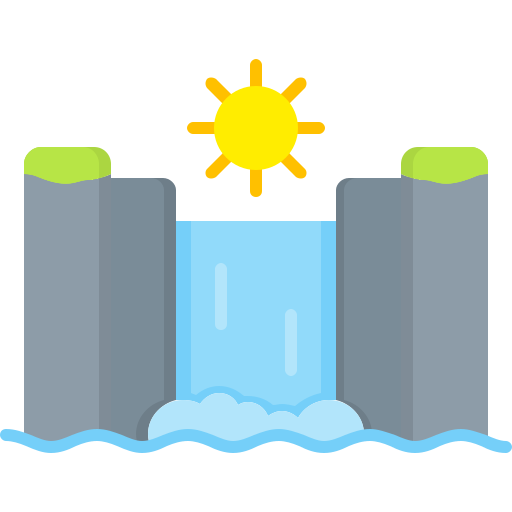 wodospad Generic Flat ikona