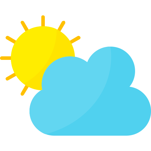 Облака и солнце Generic Flat иконка