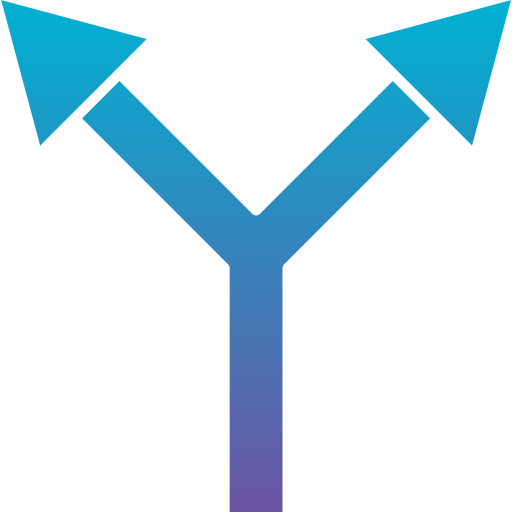 y-kreuzung Generic Flat Gradient icon