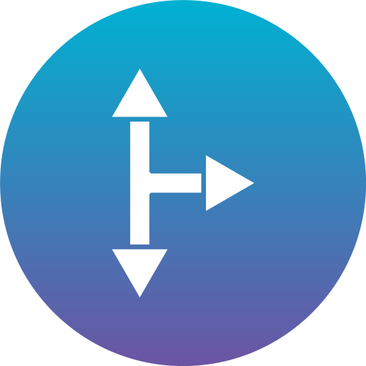 t-kreuzung Generic Flat Gradient icon