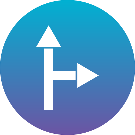 Т-образный переход Generic Flat Gradient иконка