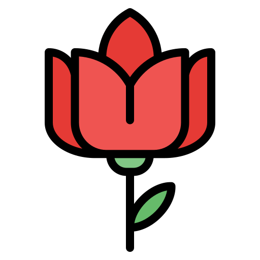 tulipán Generic Outline Color icono