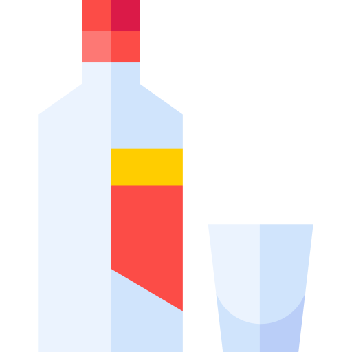 Vodka Basic Straight Flat icon