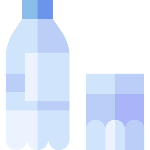 Mineral water Basic Straight Flat icon