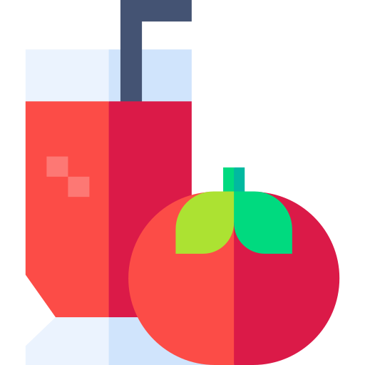 トマトジュース Basic Straight Flat icon