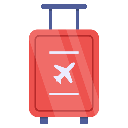 walizka podróżna Generic Flat ikona
