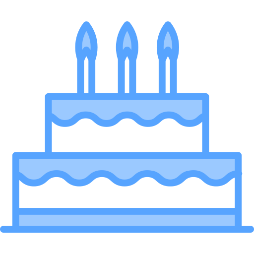 torta di compleanno Generic Blue icona