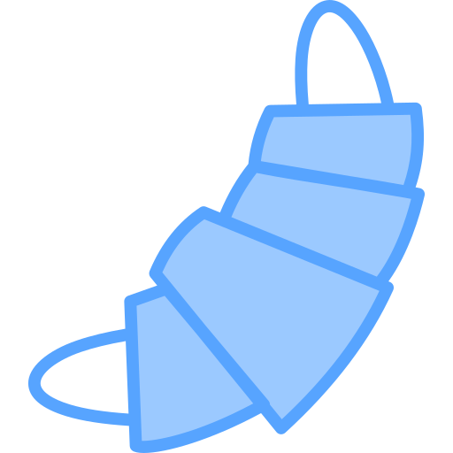 Croissant Generic Blue icon