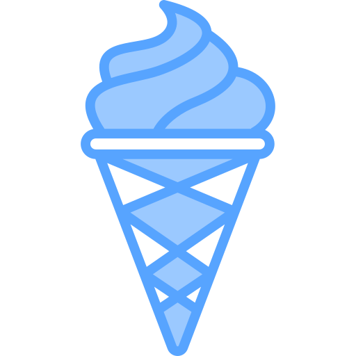 아이스크림 콘 Generic Blue icon