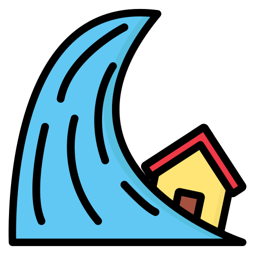 tsunami Generic Outline Color icon