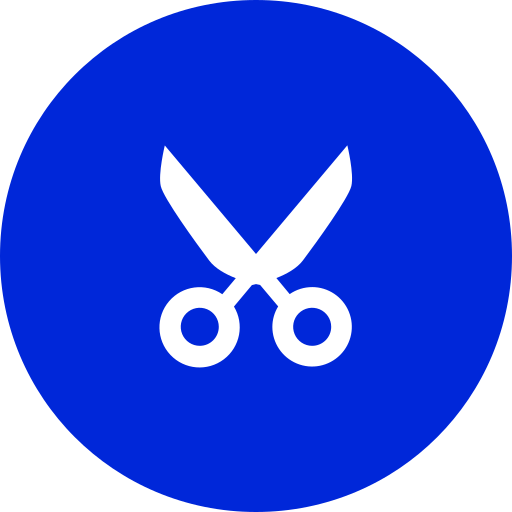 Scissors Generic Blue icon