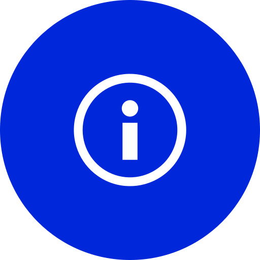 información Generic Blue icono