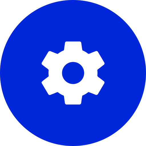 설정 Generic Blue icon